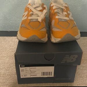 New Balance Kids' Yellow and White Sneakers